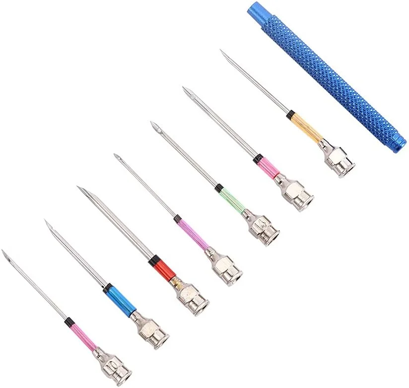 مجموعه 7 عددی سوزن پانچ گلدوزی Leadigol، سوزن نخ فلزی، ابزار بافتنی DIY، ابزار دوخت گلدوزی، ابزار خیاطی کوک متقاطع (چند رنگ)