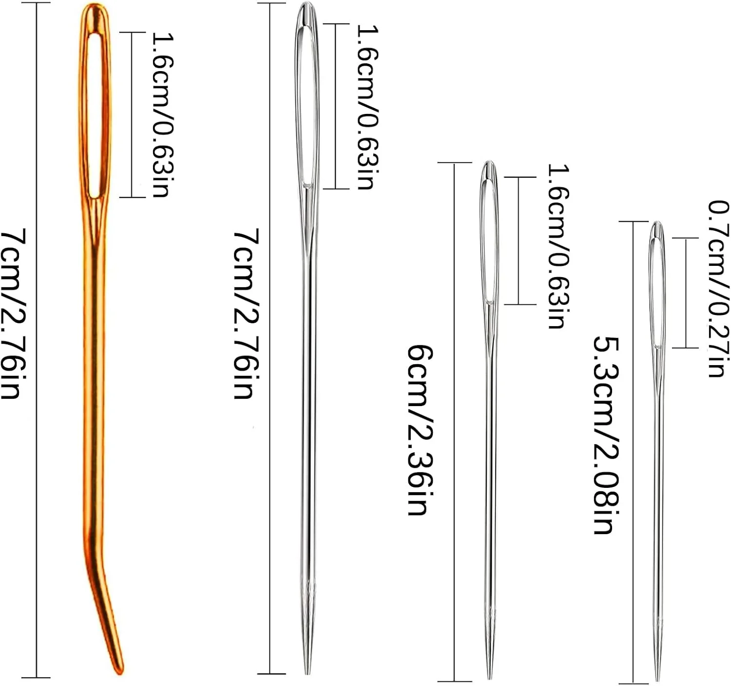 11 عدد سوزن های ضخیم ته گرد بزرگ، سوزن رفو، سوزن های بافندگی نخ استیل، سوزن های خیاطی، سوزن پشم، سوزن های بافندگی دستی برای پروژه های قلاب بافی