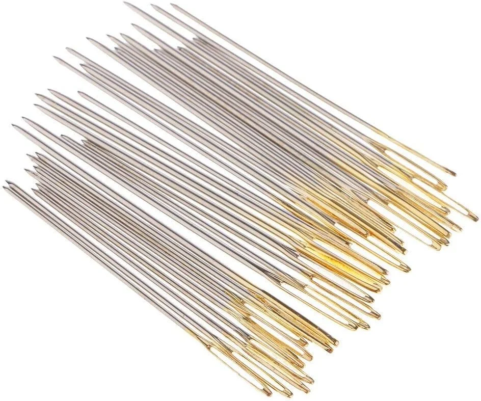 60 عدد سوزن های ضخیم ته گرد چشم بزرگ برای نخ پشمی، ملیله دوزی، رفو، گلدوزی، بافتنی، سوزن های خیاطی سایز 22 24 26 60 عدد سوزن های ضخیم ته گرد چشم بزرگ برای نخ پشمی، ملیله دوزی، رفو، گلدوزی، بافتنی، سوزن های خیاطی سایز 22 24 26