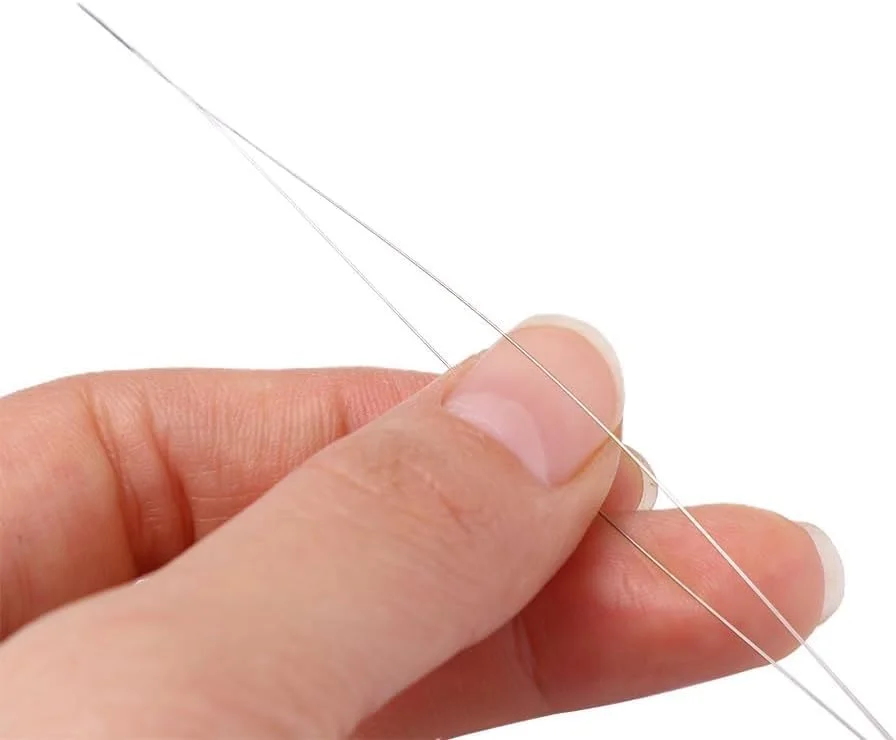 ست 3 عددی سوزن مهره باف استیل Labriciyon، سوزن های نازک مهره، ساخت جواهرات، دوخت مهره های چرخشی منحنی، ابزار سوزن مهره، سوزن های دستی