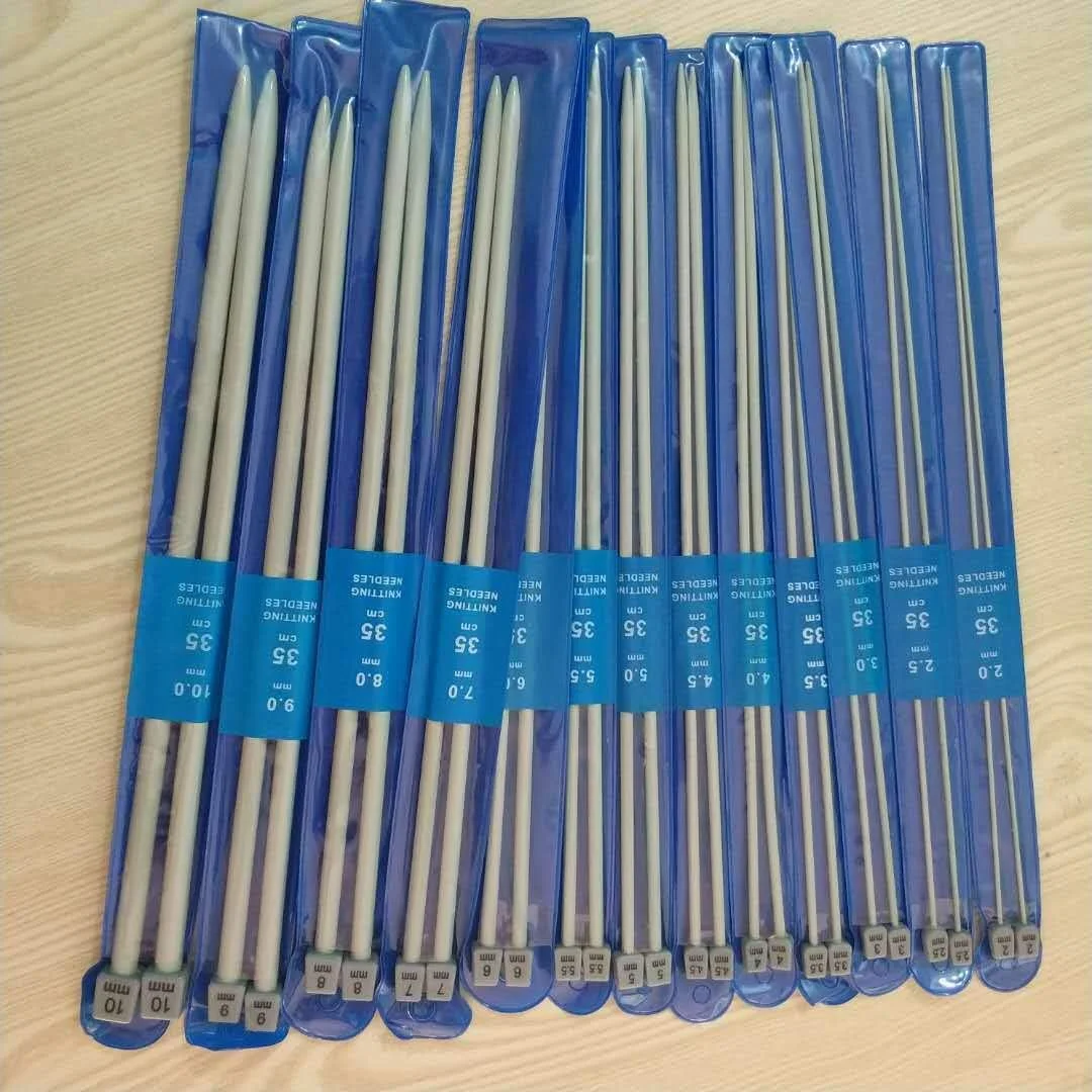 میل بافندگی، میل های بافتنی استیل ضد زنگ تک نوک مستقیم برای بافت ژاکت به همراه نشانگر قفل شونده، سوزن های ضخیم بزرگ و متر اندازه گیری (2mm-10mm) میل بافندگی، میل های بافتنی استیل ضد زنگ تک نوک مستقیم برای بافت ژاکت به همراه نشانگر قفل شونده، سوزن های ضخیم بزرگ و متر اندازه گیری (2mm-10mm)