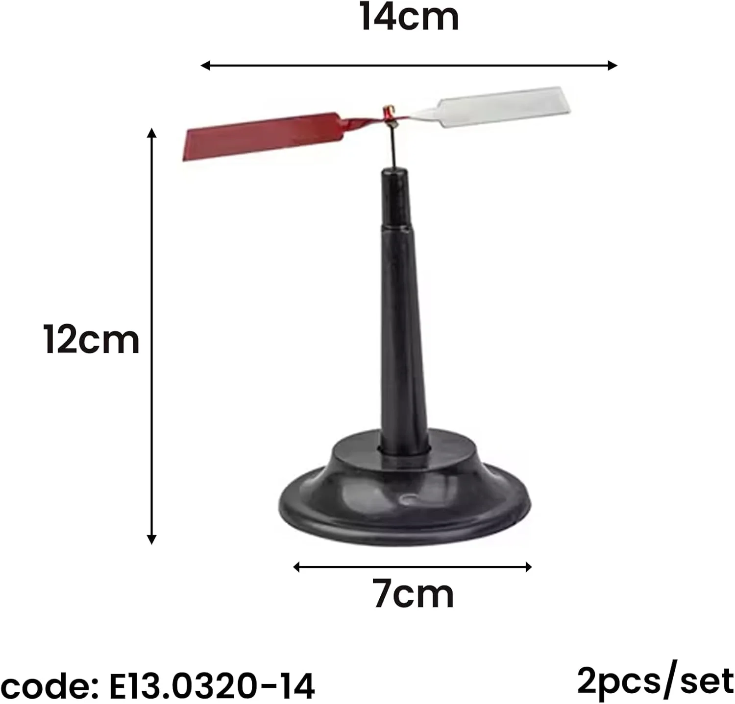 سوزن مغناطیسی بزرگ کینگ ماریوت 2 عددی | طول 14 سانتی متر | سوزن های قطب نما مغناطیسی برای آزمایش های فیزیک و نمایش مغناطیس