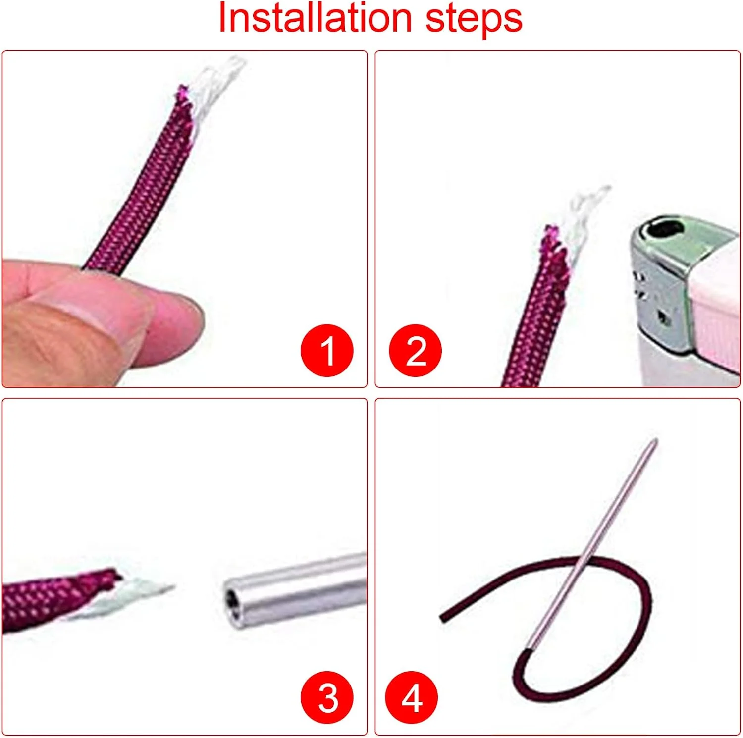کینگسی 7 عددی سوزن طناب چتر نجات، جنس استیل، کیت سوزن پاراکورد، ابزار DIY، کیت بافت دستبند با کیف نگهداری برای ساخت دستبند