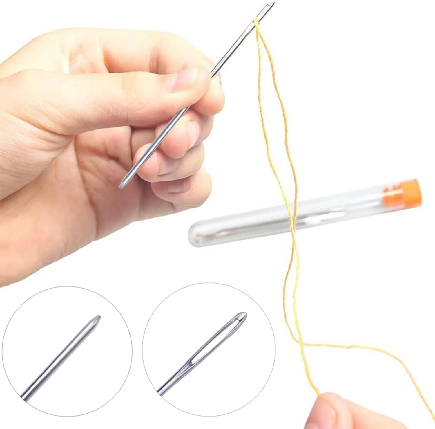 سوزن پشم دوزی جیملا، سوزن های گلدوزی در 3 سایز، سوزن های دستی با 1 لوله ذخیره سازی برای تکه دوزی، لحاف دوزی، کوک متقاطع، گلدوزی بافتنی بوم (15 عدد) سوزن پشم دوزی جیملا، سوزن های گلدوزی در 3 سایز، سوزن های دستی با 1 لوله ذخیره سازی برای تکه دوزی، لحاف دوزی، کوک متقاطع، گلدوزی بافتنی بوم (15 عدد)