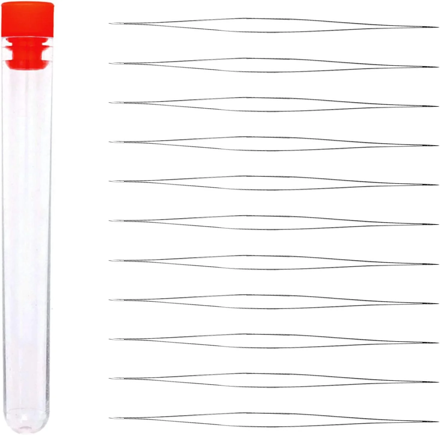 هوووجیو 12 عدد سوزن مهره دوزی، سوزن های گلدوزی مهره ای، سوزن های مهره دوزی بزرگ چشم تاشو با بطری برای ساخت جواهرات هوووجیو 12 عدد سوزن مهره دوزی، سوزن های گلدوزی مهره ای، سوزن های مهره دوزی بزرگ چشم تاشو با بطری برای ساخت جواهرات