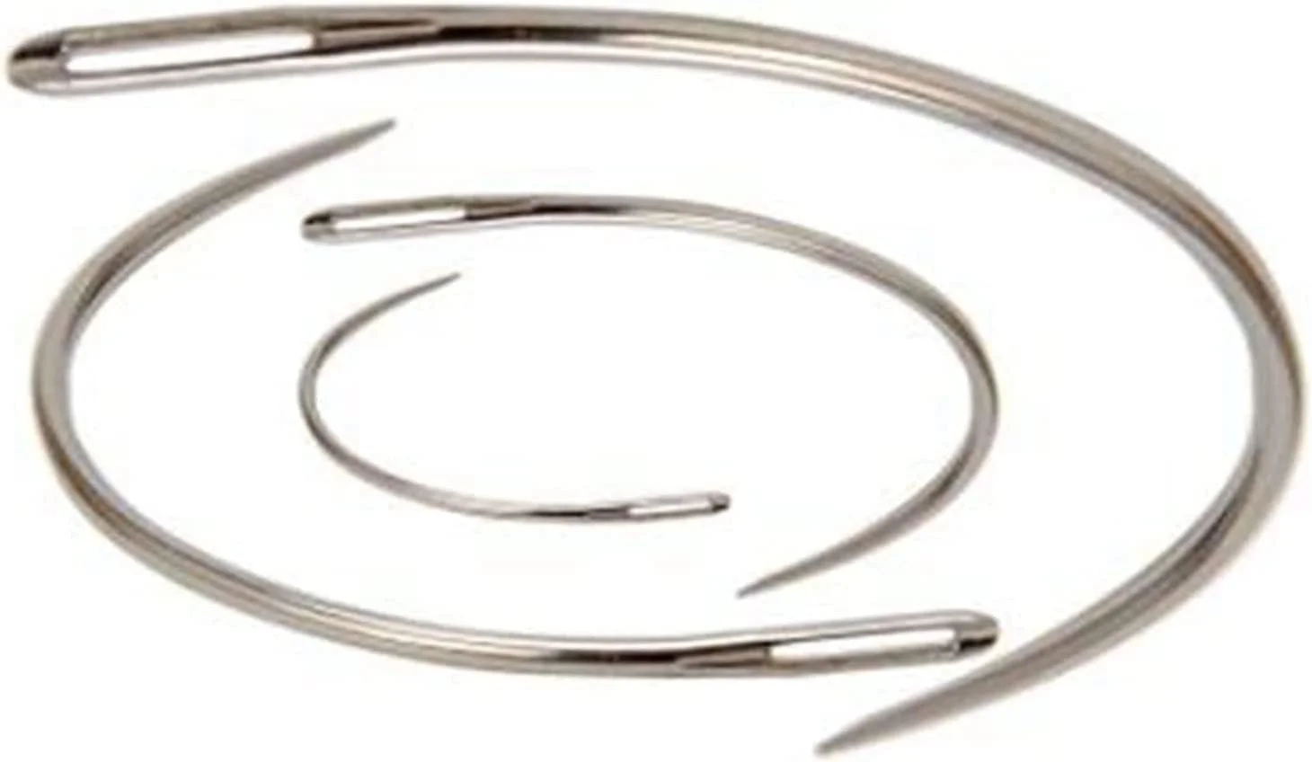 Htppzjr ست سوزن خیاطی چرمی خمیده بادوام و سنگین 4 عددی، مناسب برای تعمیر، بافت و صنایع دستی (نقره ای) Htppzjr ست سوزن خیاطی چرمی خمیده بادوام و سنگین 4 عددی، مناسب برای تعمیر، بافت و صنایع دستی (نقره ای)