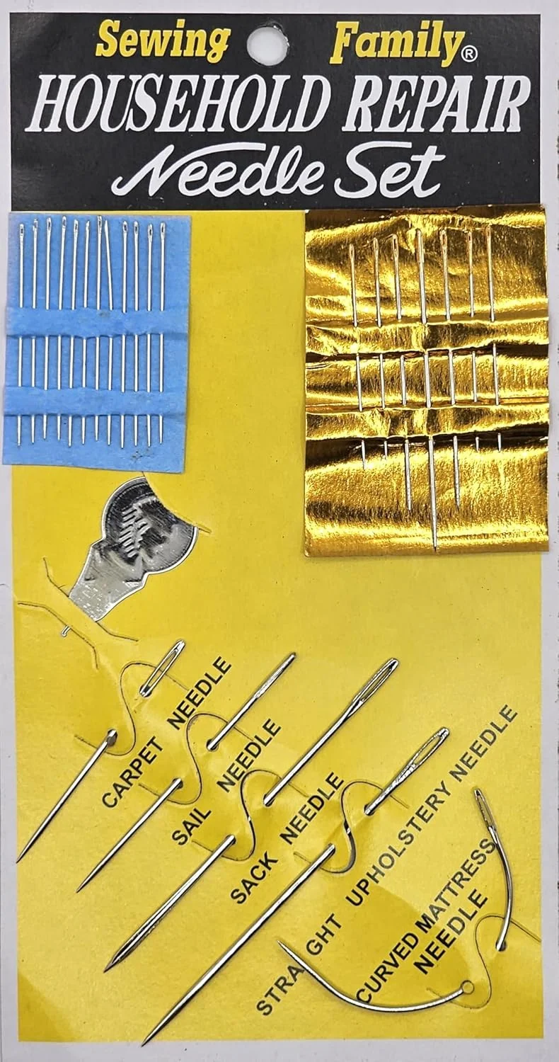 ست سوزن تعمیرات خانگی چند منظوره برای دوخت چرم، روکش، چرم، فرش، تعمیر بوم (12 عدد) ست سوزن تعمیرات خانگی چند منظوره برای دوخت چرم، روکش، چرم، فرش، تعمیر بوم (12 عدد)