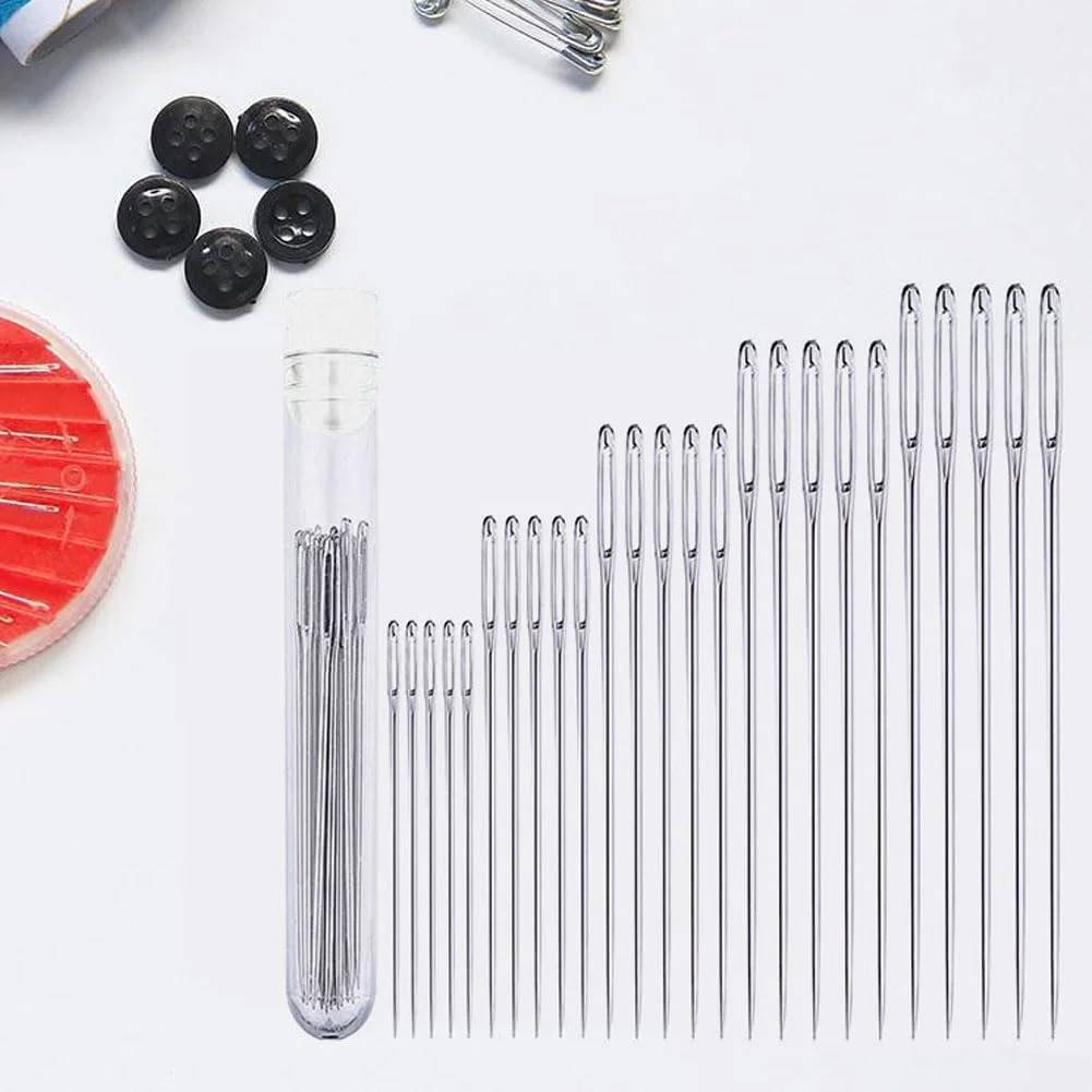 25 عدد سوزن خیاطی صنایع دستی خانگی برای گلدوزی، بخیه زدن و بافتنی 25 عدد سوزن خیاطی صنایع دستی خانگی برای گلدوزی، بخیه زدن و بافتنی