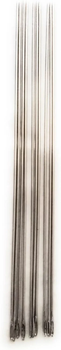 سوزن سایز بزرگ هوک کارت برای ساخت گل آرایی، سوزن چشم بزرگ، طول 15 سانتی متر، 10 عدد