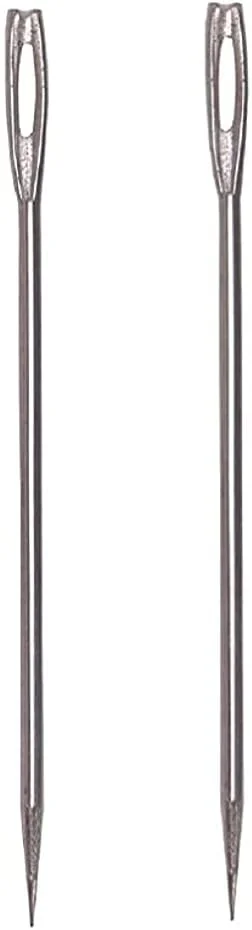 هشت بسته 9 عددی سوزن های کیسه دوزی Hesch. سوزن های فلزی نوک تیز برای دوخت گونی / کیسه که در هندی "suvva" نامیده می شود.