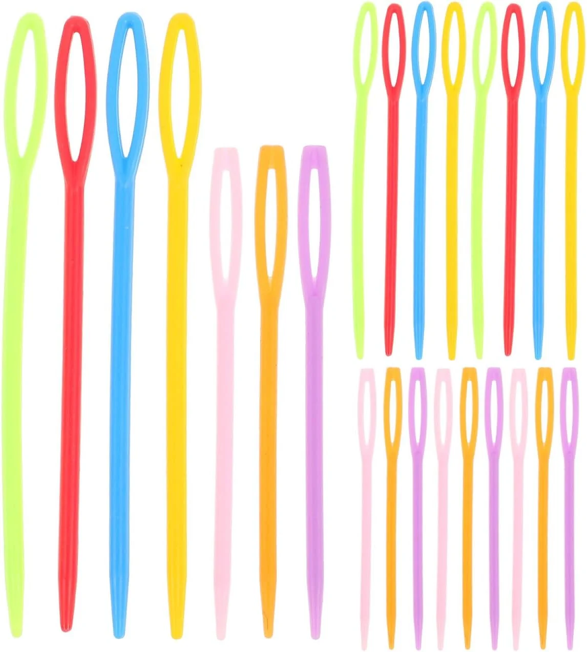 Healifty 40 عدد سوزن خیاطی پلاستیکی با چشم بزرگ، سوزن های بافندگی نخ، سوزن های آموزشی، سوزن های ایمنی گلدوزی، ابزار بافتنی ژاکت Healifty 40 عدد سوزن خیاطی پلاستیکی با چشم بزرگ، سوزن های بافندگی نخ، سوزن های آموزشی، سوزن های ایمنی گلدوزی، ابزار بافتنی ژاکت