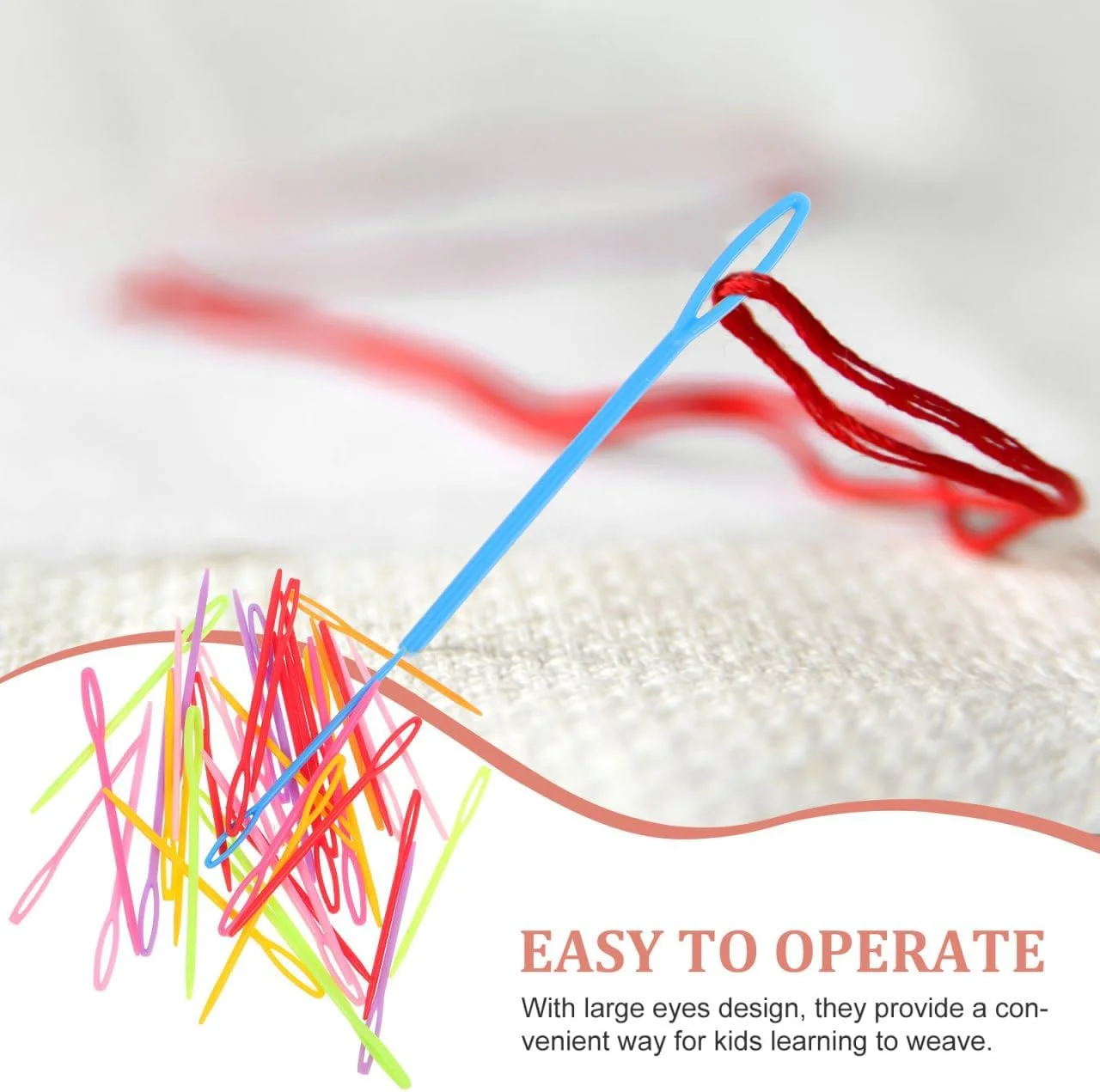 Healifty 40 عدد سوزن خیاطی پلاستیکی با چشم بزرگ، سوزن های بافندگی نخ، سوزن های آموزشی، سوزن های ایمنی گلدوزی، ابزار بافتنی ژاکت Healifty 40 عدد سوزن خیاطی پلاستیکی با چشم بزرگ، سوزن های بافندگی نخ، سوزن های آموزشی، سوزن های ایمنی گلدوزی، ابزار بافتنی ژاکت