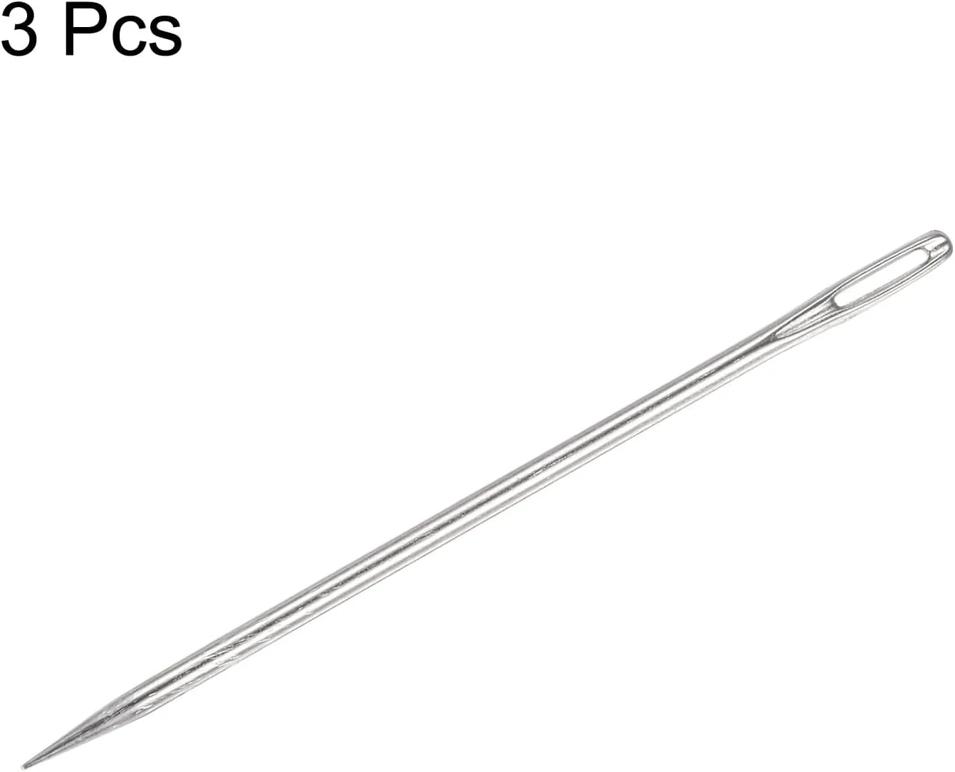 سوزن های روکش دوزی هارفینگتون 3 عددی با چشم بزرگ، سوزن های خیاطی فوق العاده بلند 4 اینچی، سوزن های دستی مستقیم، نخ کردن آسان، فولاد ضد زنگ برای مبلمان چرمی