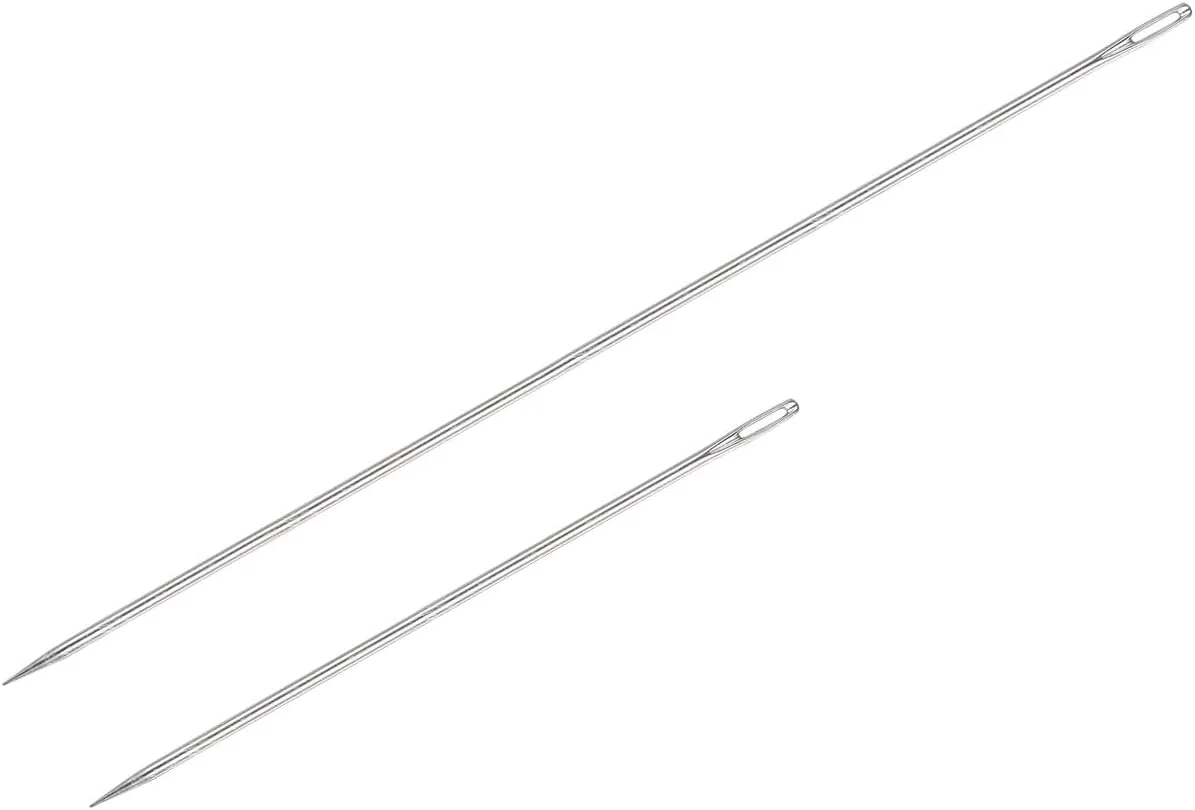 سوزن های روکش دوزی HARFINGTON، 2 عددی، چشم بزرگ، فوق العاده بلند، 6 اینچ، 10 اینچ، سوزن های خیاطی مستقیم دستی، نخ کردن آسان، فولاد ضد زنگ برای مبلمان چرمی سوزن های روکش دوزی HARFINGTON، 2 عددی، چشم بزرگ، فوق العاده بلند، 6 اینچ، 10 اینچ، سوزن های خیاطی مستقیم دستی، نخ کردن آسان، فولاد ضد زنگ برای مبلمان چرمی