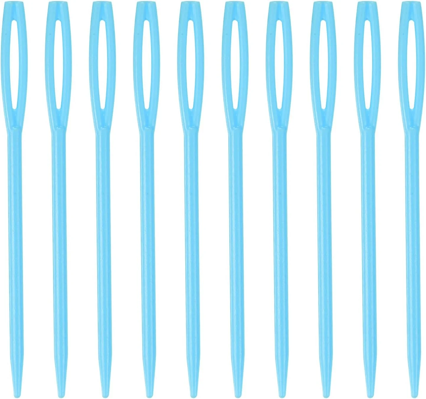 سوزن های خیاطی پلاستیکی HARFINGTON، 90 عدد، طول 7 سانتی متر، سوزن های ضخیم چشم بزرگ، سوزن های آموزشی برای خیاطی، صنایع دستی دست ساز، لوازم DIY، بخیه زدن، آبی