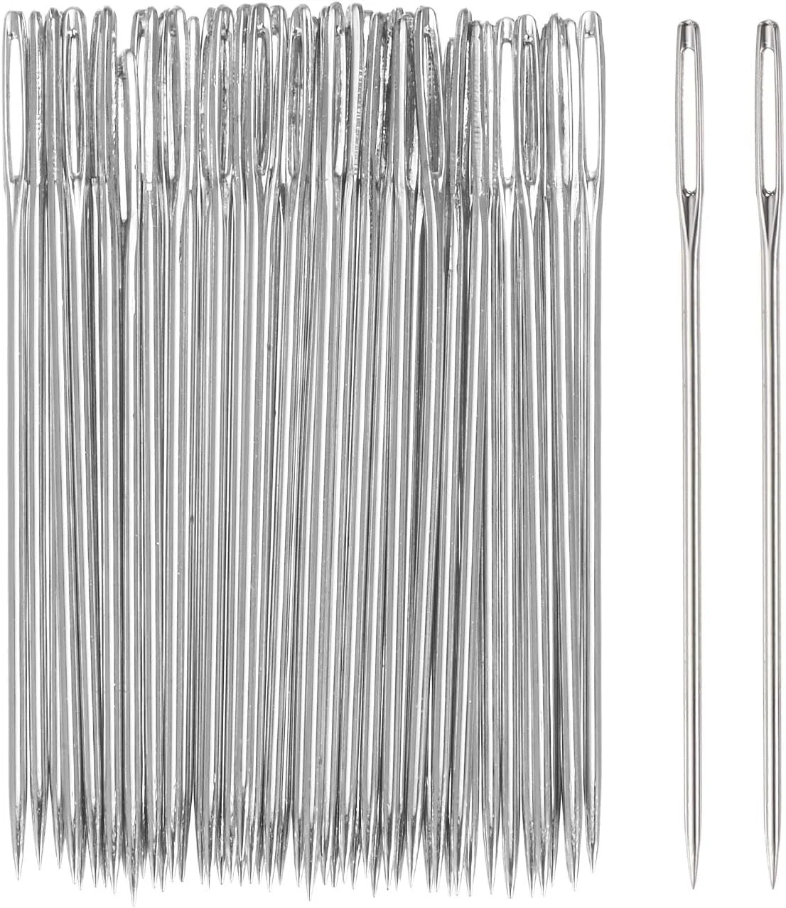 هارفینگتون 200 عدد سوزن بخیه چشم بزرگ 5.5 سانتیمتری، سوزنهای خیاطی استیل ضد زنگ، سوزن چرمی، سوزن گلدوزی، سوزنهای بافندگی نخ، سوزنهای خیاطی دستی هارفینگتون 200 عدد سوزن بخیه چشم بزرگ 5.5 سانتیمتری، سوزنهای خیاطی استیل ضد زنگ، سوزن چرمی، سوزن گلدوزی، سوزنهای بافندگی نخ، سوزنهای خیاطی دستی