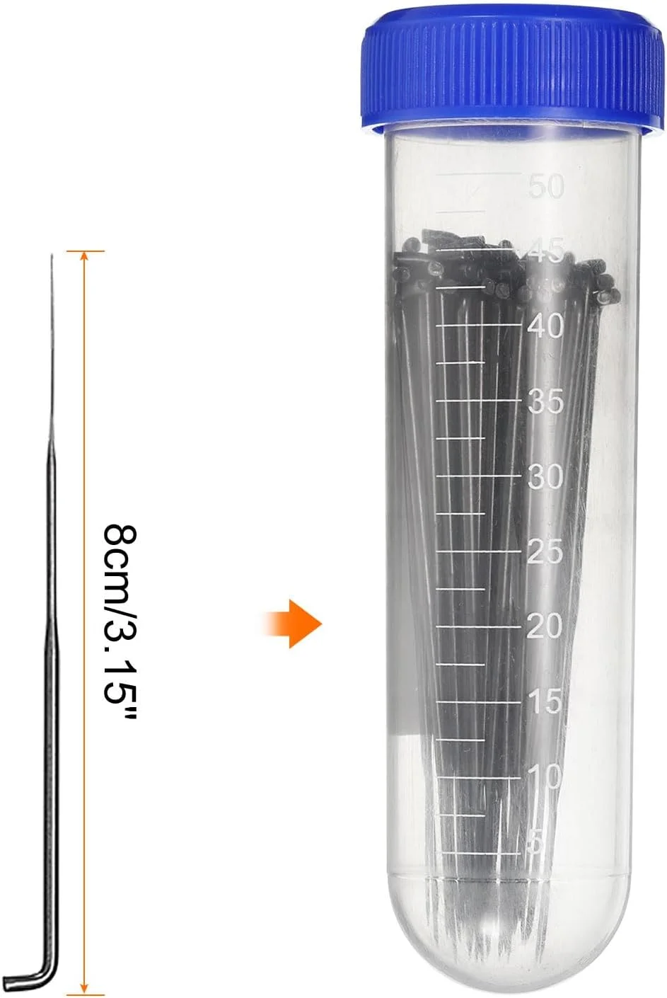 ست سوزن نمدی 100 عددی HARFINGTON، طول 3.15 اینچ، بسیار ظریف، لوازم جانبی ابزار کیت سوزن زنی دستی برای نمد دوزی پشمی