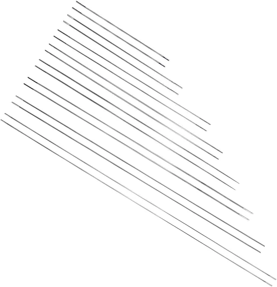 ست سوزن مهره دوزی چشم بزرگ Haofy شامل 8 سایز مختلف با جعبه نگهداری، مناسب برای ساخت جواهرات، صنایع دستی مهره ای و گردنبندهای DIY