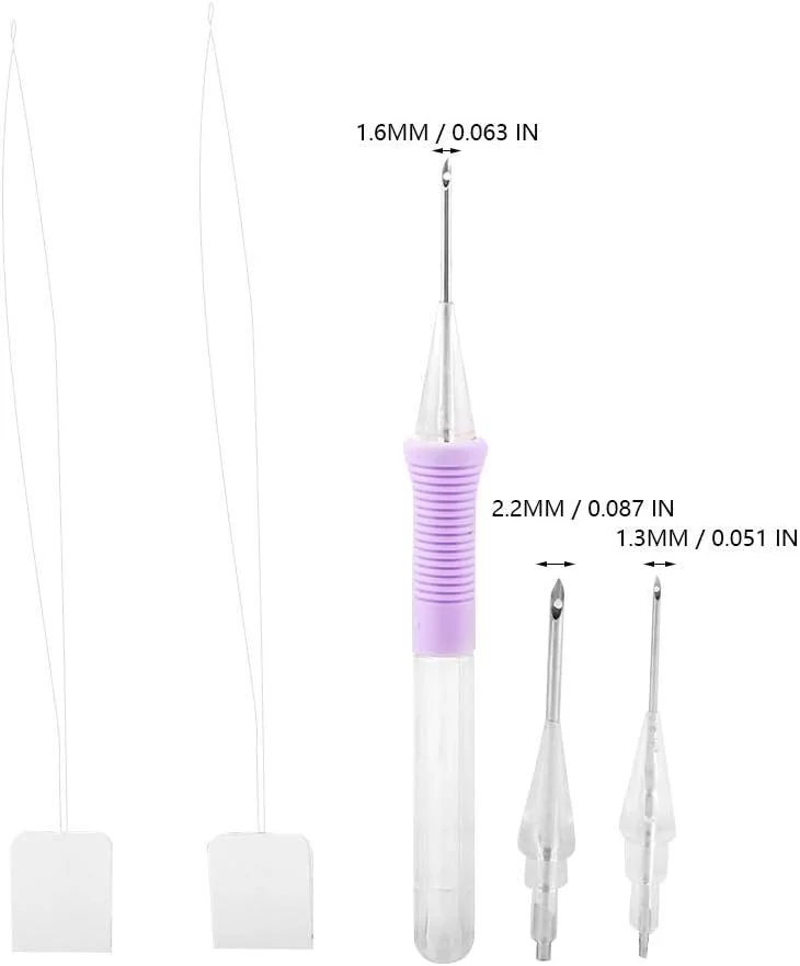 قلم گلدوزی جادویی GZDcjsc، سوزن پانچ، ست قلم گلدوزی روسی، ابزار بافتنی و خیاطی DIY