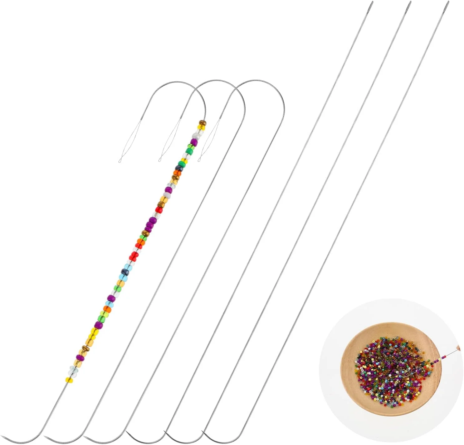 مجموعه سوزن مهرهبافی 6 عددی Gjinxi، سوزنهای مهرهبافی 14.5 و 16 سانتیمتری با چشم بزرگ، سوزنهای خیاطی استیل ضد زنگ، سوزن برای نخ کردن مهرهها، سوزن مهرههای چشم بزرگ برای صنایع دستی و جواهرسازی مجموعه سوزن مهرهبافی 6 عددی Gjinxi، سوزنهای مهرهبافی 14.5 و 16 سانتیمتری با چشم بزرگ، سوزنهای خیاطی استیل ضد زنگ، سوزن برای نخ کردن مهرهها، سوزن مهرههای چشم بزرگ برای صنایع دستی و جواهرسازی