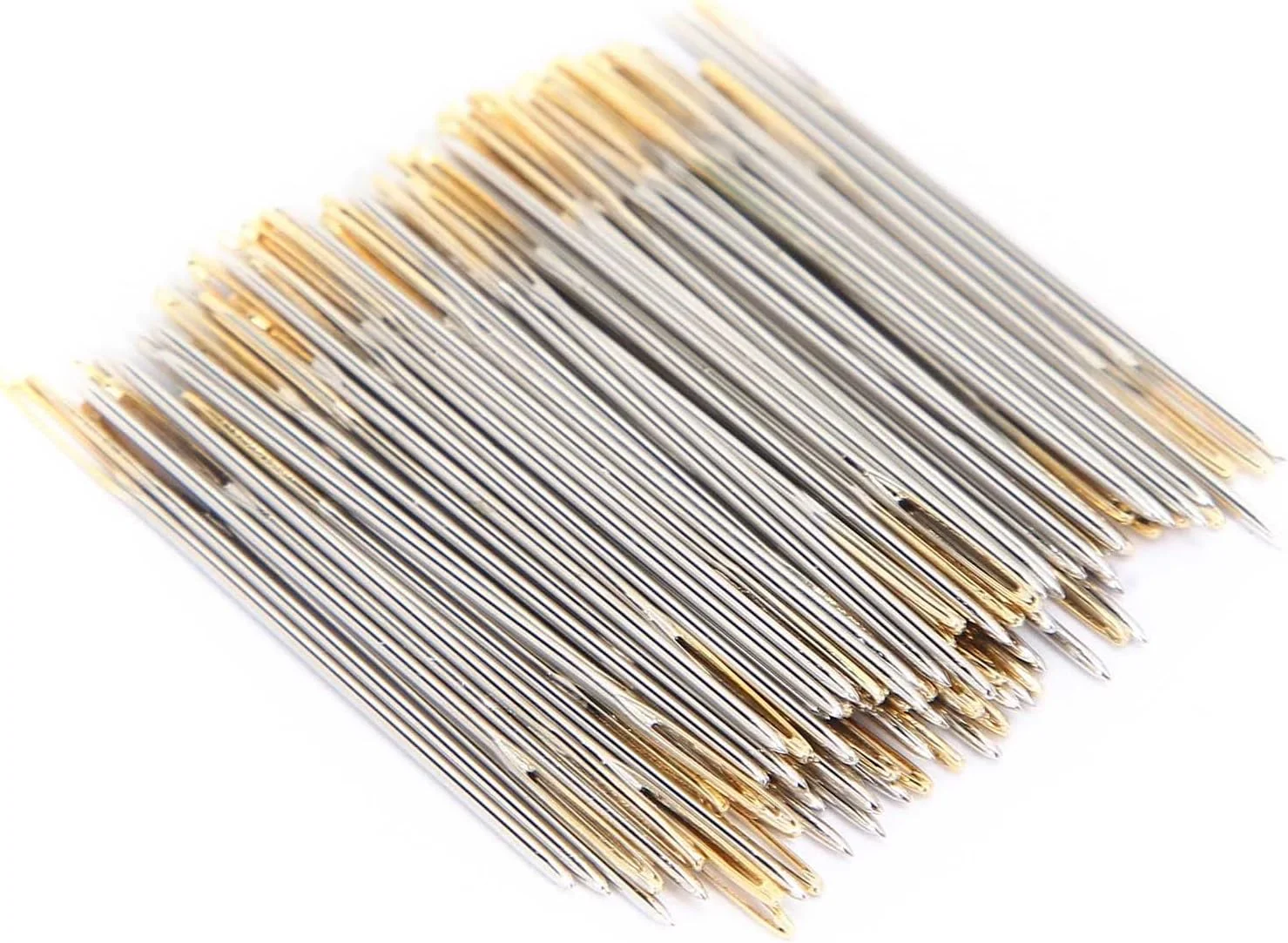 لوازم خیاطی عمومی، سوزن های خیاطی نخ دندان گلدوزی 100 عدد سوزن گلدوزی بخیه متقاطع با جعبه ذخیره سازی گلدوزی بخیه چشم (شماره 22)