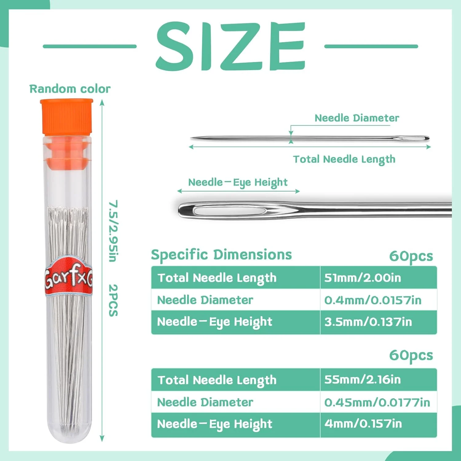 GarfxG 120 عدد سوزن مهرهبافی، سوزنهای مهرهبافی مستقیم برای ساخت جواهرات، سایز 10 و سایز 11 سوزنهای مهرهای ظریف با لوله نگهداری برای مهره و پولک دوزی، ساخت کاردستی DIY GarfxG 120 عدد سوزن مهرهبافی، سوزنهای مهرهبافی مستقیم برای ساخت جواهرات، سایز 10 و سایز 11 سوزنهای مهرهای ظریف با لوله نگهداری برای مهره و پولک دوزی، ساخت کاردستی DIY