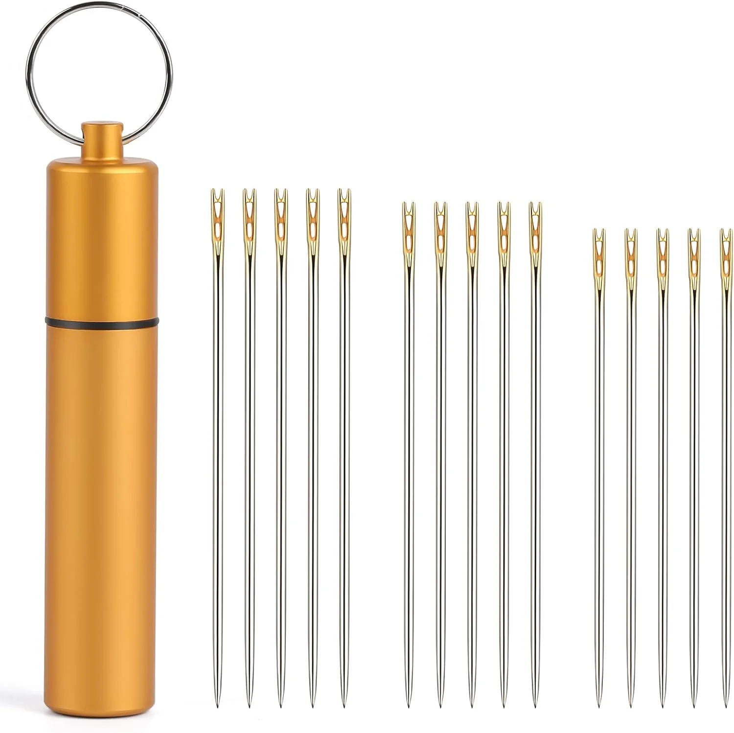 سوزن های خود نخ کن GarfxG 15 عددی، سوزن های نخ کردن آسان، سوزن های خیاطی دستی، ابزار خیاطی با یک لوله سوزن فلزی برای نگهداری لوازم جانبی سوزن گلدوزی خیاطی دست ساز سوزن های خود نخ کن GarfxG 15 عددی، سوزن های نخ کردن آسان، سوزن های خیاطی دستی، ابزار خیاطی با یک لوله سوزن فلزی برای نگهداری لوازم جانبی سوزن گلدوزی خیاطی دست ساز