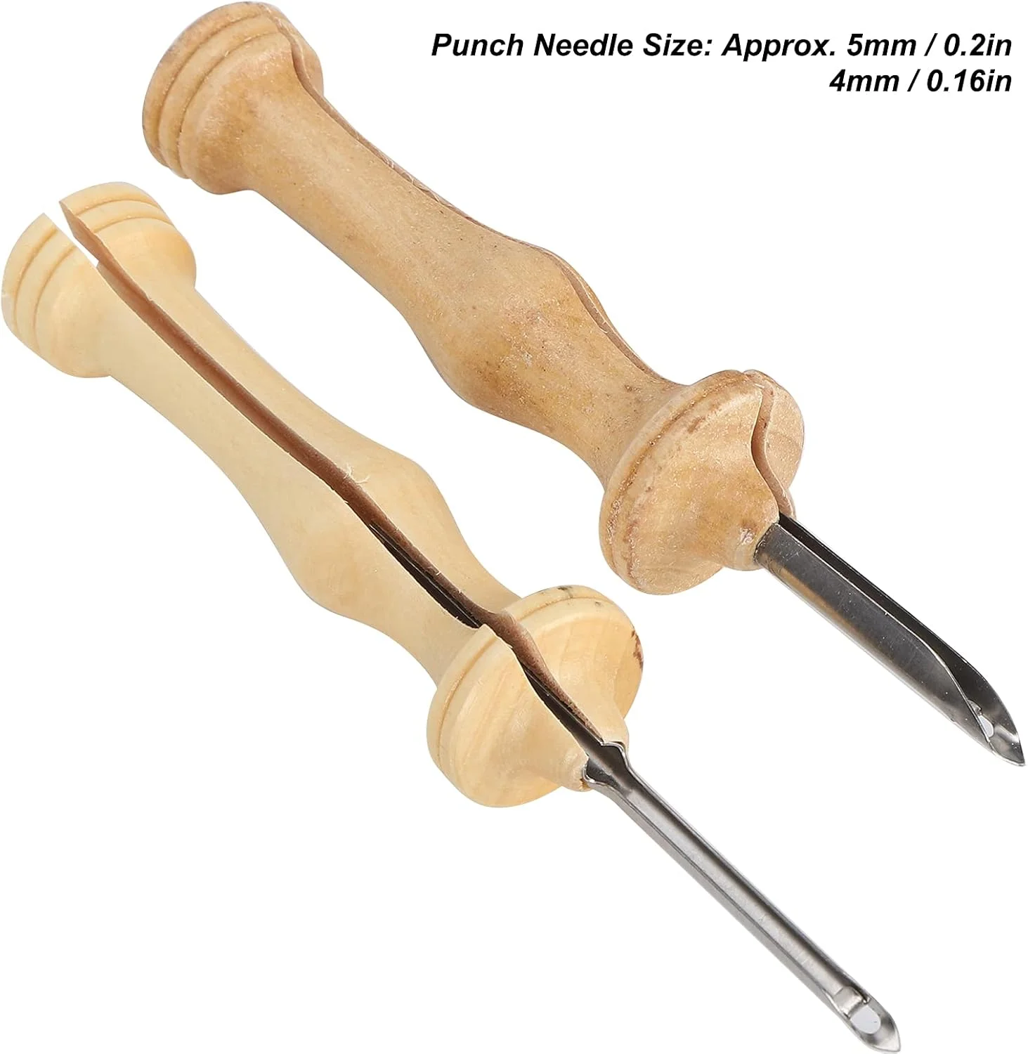 FURLOU سوزن پانچ گلدوزی DIY، کیت سوزن پانچ ابزار صنایع دستی DIY سوزن دوزی 5mm / 4mm برای دوخت تزیینات FURLOU سوزن پانچ گلدوزی DIY، کیت سوزن پانچ ابزار صنایع دستی DIY سوزن دوزی 5mm / 4mm برای دوخت تزیینات
