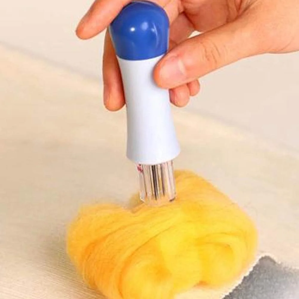 ست ابزار سوزن نمد دوزی با 7 سوزن خاردار پانچ، لوازم نمد دوزی DIY، هنر بخیه، نمد کاربردی و حرفه ای