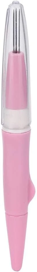 قلم سوزن نمدی 1 عددی با 3 سوزن، قلم پانچ قابل حمل، ابزار نمد دوزی سوزنی به سبک قلمی، سوزن های جایگزین با ابزار ساخت کاردستی SKC، لوازم خیاطی (·Ûɫ)