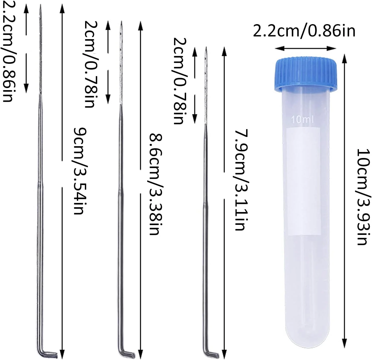 ابزار سوزن نمد دوزی پشمی، لوازم نمد دوزی شامل سوزن های ضخیم، متوسط و نازک، جعبه نگهداری، مهر چوبی، انگشتانه برای پروژه های نمد دوزی پشمی DIY