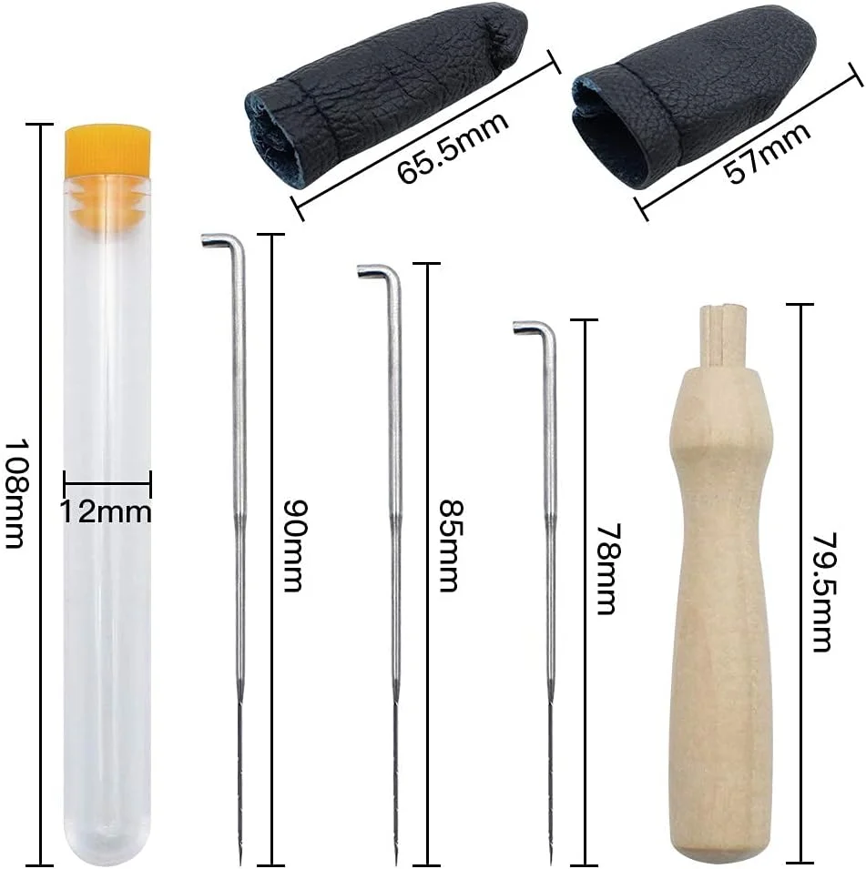 ست 36 عددی سوزن نمد دوزی شامل 3 سایز مختلف، ابزار سوزن نمدی پانچ استایل، سوزن های مثلثی با دسته، نگهدارنده ابزار سوزن نمدی و انگشتانه برای کاردستی اسباب بازی DIY