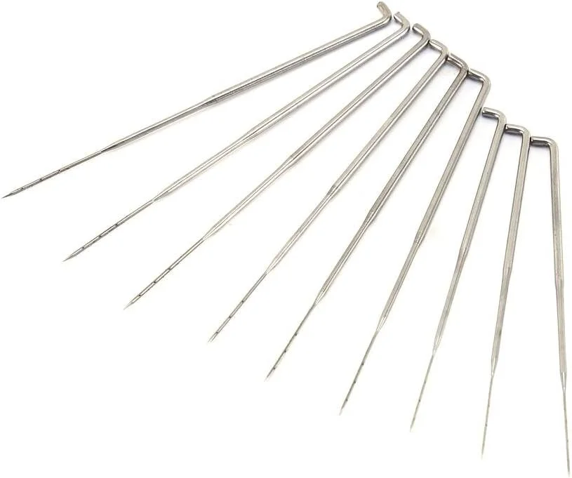 سوزن های نمد دوزی پشمی برای کاردستی، ابزار خیاطی خانگی DIY در 3 سایز 79mm 86mm 91mm (هر سایز 3 عدد) سوزن های نمد دوزی پشمی برای کاردستی، ابزار خیاطی خانگی DIY در 3 سایز 79mm 86mm 91mm (هر سایز 3 عدد)