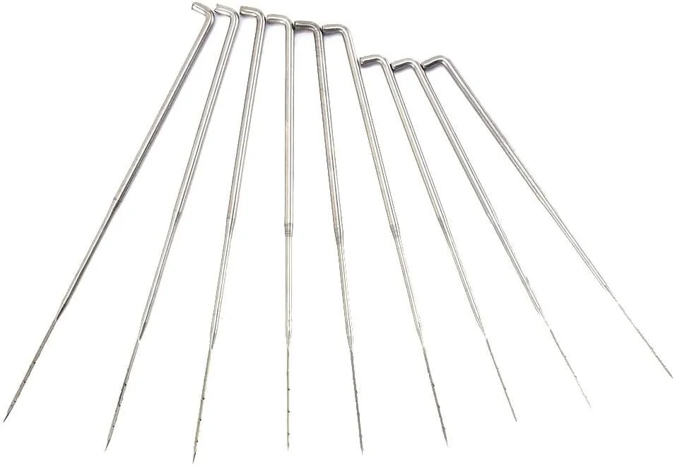 سوزن های نمد دوزی پشمی برای کاردستی، ابزار خیاطی خانگی DIY در 3 سایز 79mm 86mm 91mm (هر سایز 3 عدد) سوزن های نمد دوزی پشمی برای کاردستی، ابزار خیاطی خانگی DIY در 3 سایز 79mm 86mm 91mm (هر سایز 3 عدد)