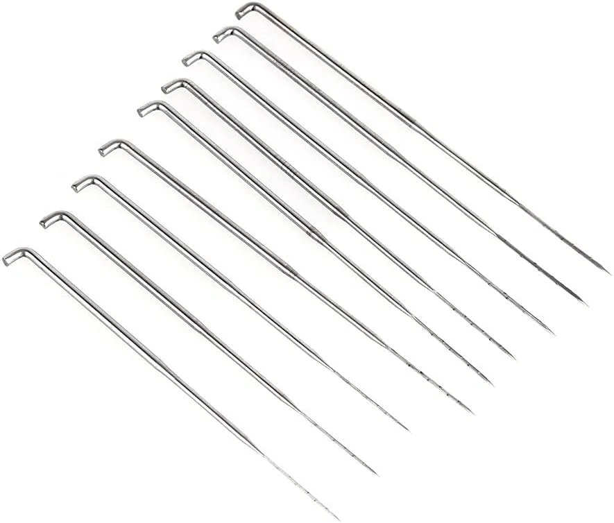 سوزن های نمد دوزی پشمی برای کاردستی، ابزار خیاطی خانگی DIY در 3 سایز 79mm، 86mm، 91mm (از هر سایز 3 عدد)