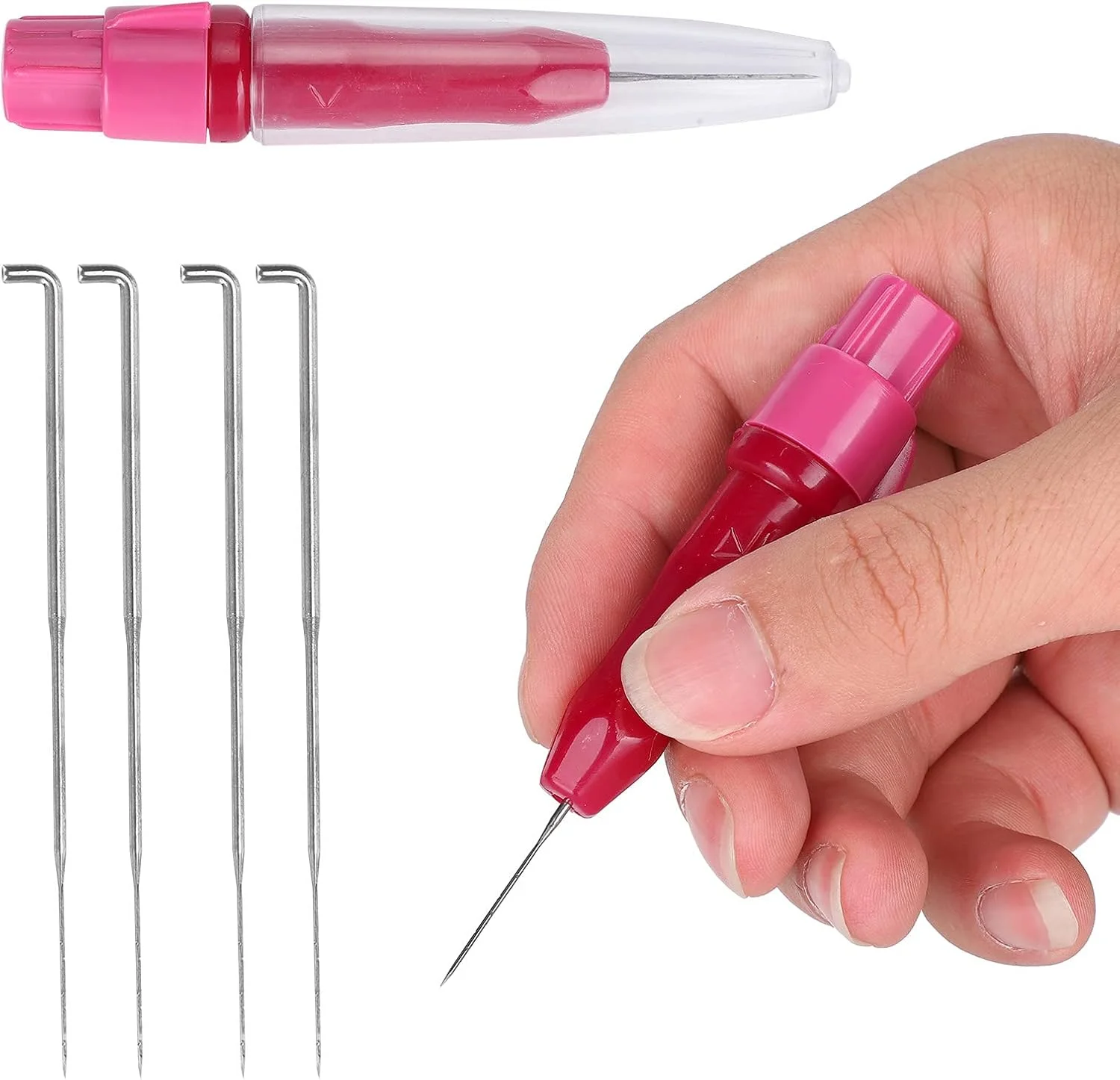 سوزن نمدی، ابزار نمدی سوزنی محکم 2 ست ارگونومیک راحت و کاربردی برای هدیه