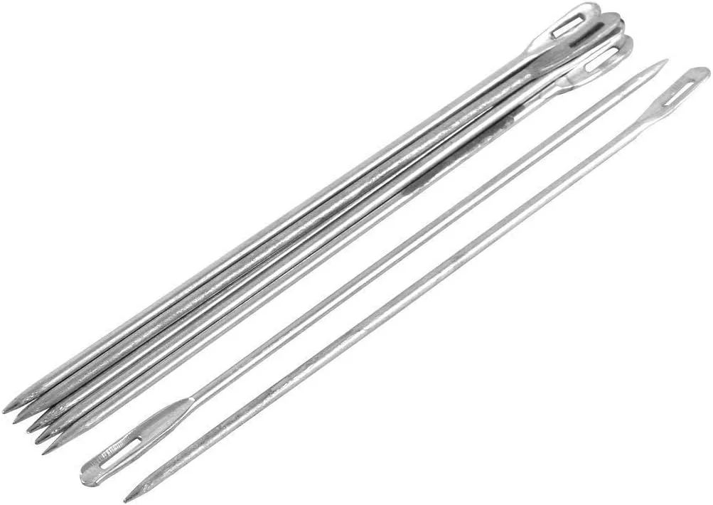 سوزن های گونی دوزی ام فابریکس. گونی نوک فلزی صاف (5 اینچ) (سوزن های گونی دوزی / کیسه دوزی. سوزن های دوخت / بسته بندی گونی / کیسه نوک فلزی صاف که در هندی سووا نامیده می شود) سوزن های گونی دوزی ام فابریکس. گونی نوک فلزی صاف (5 اینچ) (سوزن های گونی دوزی / کیسه دوزی. سوزن های دوخت / بسته بندی گونی / کیسه نوک فلزی صاف که در هندی سووا نامیده می شود)