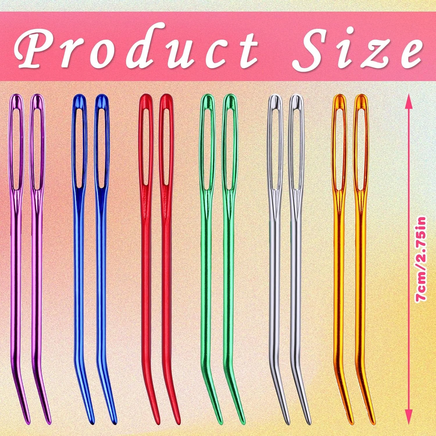 مجموعه سوزن های کوبلن فادوب 12 عددی، سوزن های نخ ضخیم با نوک گرد چشم بزرگ 6 رنگ، سوزن های خیاطی و رفو با چشم بزرگ، همراه با جعبه نگهداری سوزن و نشانگرهای بخیه مجموعه سوزن های کوبلن فادوب 12 عددی، سوزن های نخ ضخیم با نوک گرد چشم بزرگ 6 رنگ، سوزن های خیاطی و رفو با چشم بزرگ، همراه با جعبه نگهداری سوزن و نشانگرهای بخیه