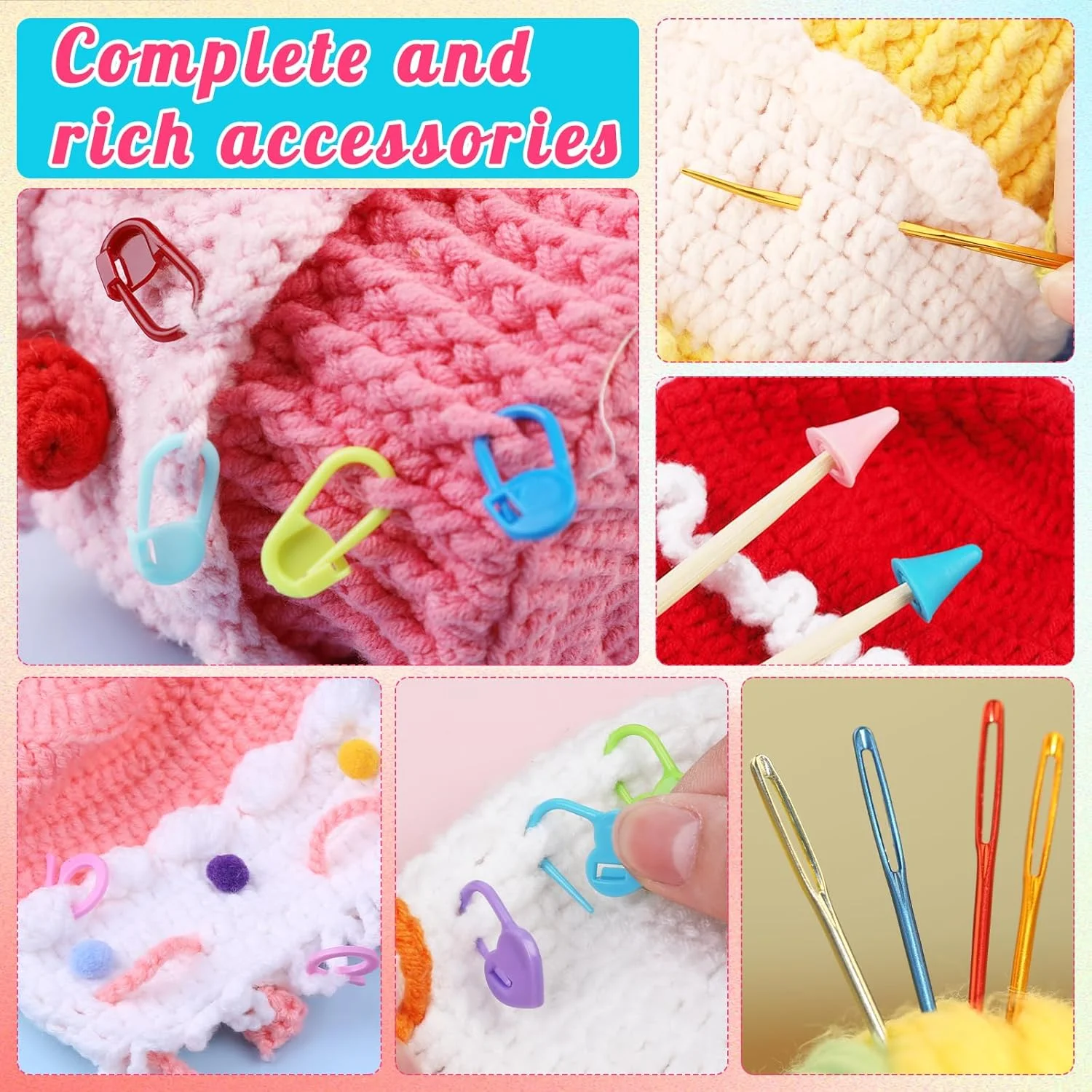 مجموعه سوزن های کوبلن فادوب 12 عددی، سوزن های نخ ضخیم با نوک گرد چشم بزرگ 6 رنگ، سوزن های خیاطی و رفو با چشم بزرگ، همراه با جعبه نگهداری سوزن و نشانگرهای بخیه مجموعه سوزن های کوبلن فادوب 12 عددی، سوزن های نخ ضخیم با نوک گرد چشم بزرگ 6 رنگ، سوزن های خیاطی و رفو با چشم بزرگ، همراه با جعبه نگهداری سوزن و نشانگرهای بخیه