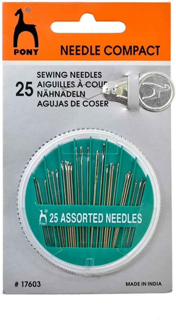سوزن خیاطی دستی M Fabrics Iron Pony کامپکت برای بافتنی (سایز استاندارد، چند رنگ) سوزن خیاطی دستی M Fabrics Iron Pony کامپکت برای بافتنی (سایز استاندارد، چند رنگ)