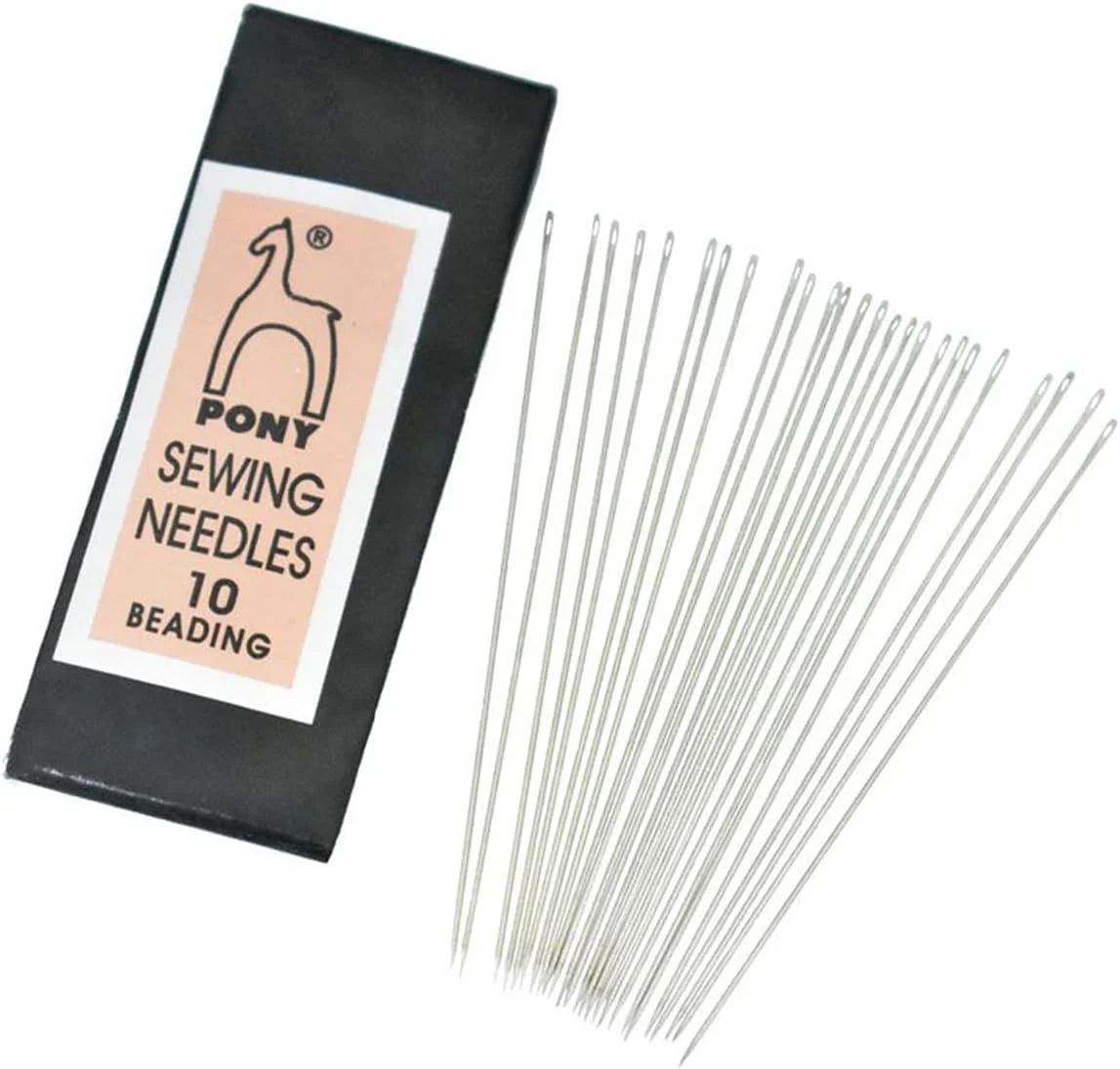 سوزن های پولک دوزی Pony مناسب برای مهره دوزی، خیاطی و گلدوزی دستی سایز 10: 3 بسته - طول سوزن: 55.5 میلی متر