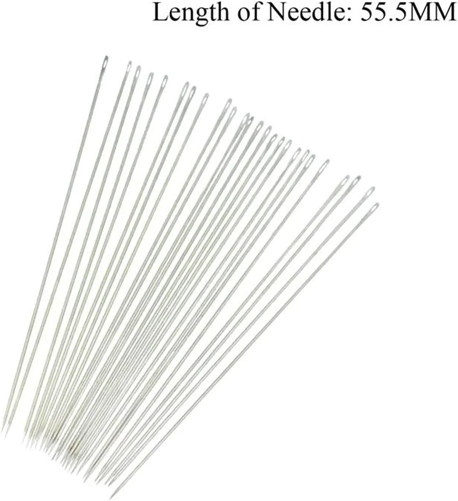 سوزن های پولک دوزی Pony مناسب برای مهره دوزی، خیاطی و گلدوزی دستی سایز 10: 3 بسته - طول سوزن: 55.5 میلی متر