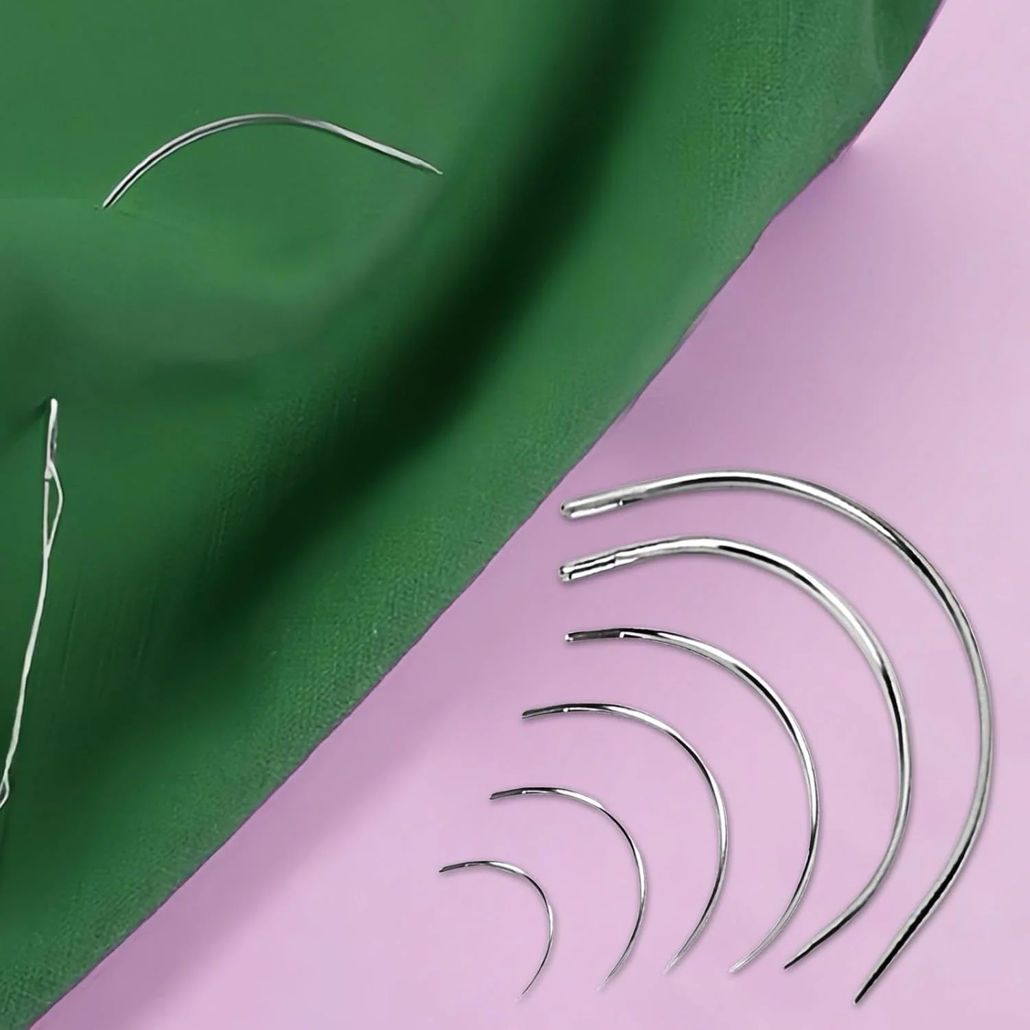 EOWVISN سوزن های خمیده 12 عددی، سوزن های خیاطی خمیده، لوازم جانبی خیاطی DIY، ابزار خیاطی، سوزن های خمیده، سوزن های خمیده نوع C EOWVISN سوزن های خمیده 12 عددی، سوزن های خیاطی خمیده، لوازم جانبی خیاطی DIY، ابزار خیاطی، سوزن های خمیده، سوزن های خمیده نوع C