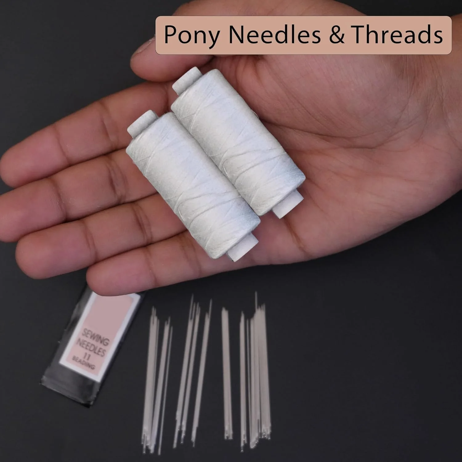 سوزن های پولک دوزی Pony مناسب برای مهره دوزی، خیاطی و گلدوزی دستی سایز 11: 3 بسته - طول سوزن: 53 میلی متر سوزن های پولک دوزی Pony مناسب برای مهره دوزی، خیاطی و گلدوزی دستی سایز 11: 3 بسته - طول سوزن: 53 میلی متر