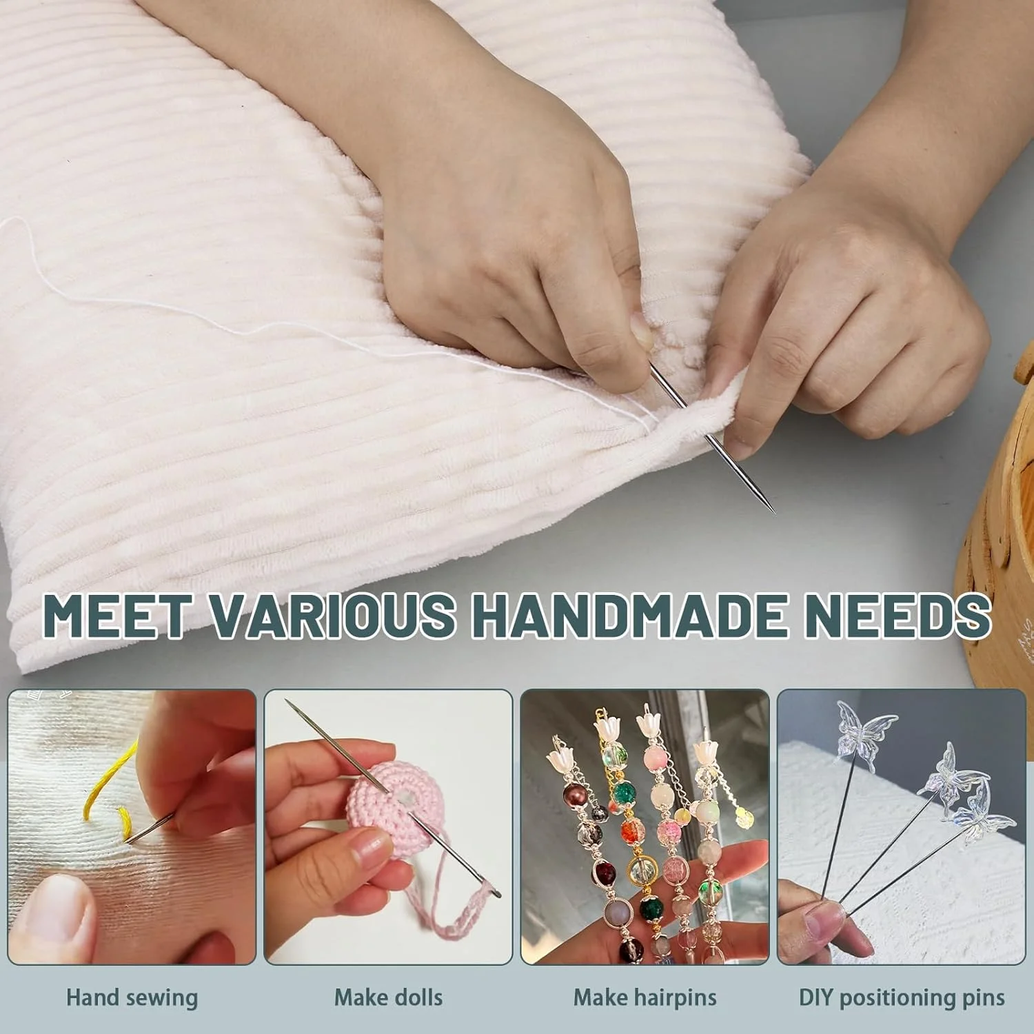 سوزن خیاطی بزرگ 4 اینچی، سوزن های خیاطی دستی، سوزن های گلدوزی، سوزن های روکش مبلمان برای خیاطی دستی با لوله نگهداری سوزن برای تعمیر، لحاف دوزی، دوخت سوزن خیاطی بزرگ 4 اینچی، سوزن های خیاطی دستی، سوزن های گلدوزی، سوزن های روکش مبلمان برای خیاطی دستی با لوله نگهداری سوزن برای تعمیر، لحاف دوزی، دوخت
