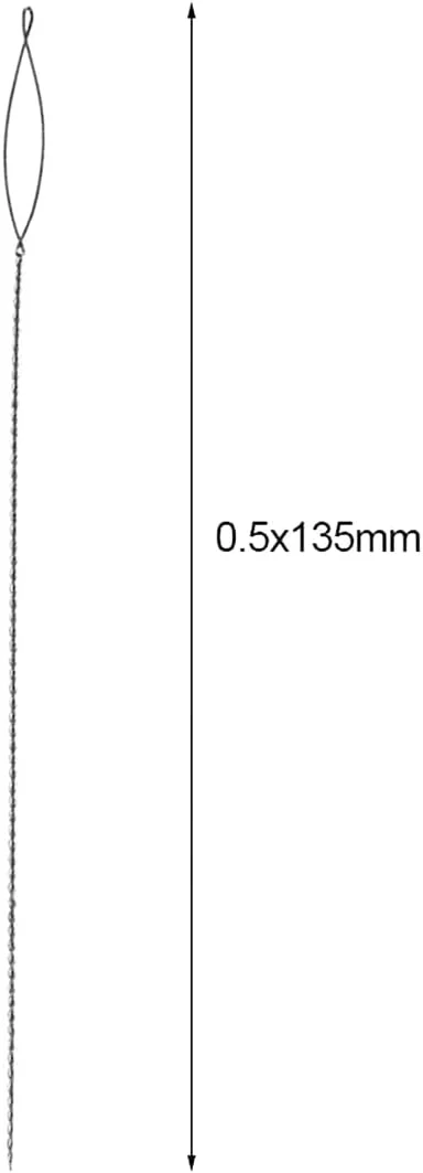 سوزن مهره دوزی تاشو Embroiderymaterial برای نخ کردن مهره های کوچک مدل C - 0.5X135MM - 1 عدد سوزن مهره دوزی تاشو Embroiderymaterial برای نخ کردن مهره های کوچک مدل C - 0.5X135MM - 1 عدد