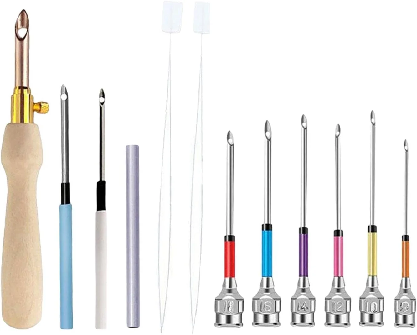 ست 12 عددی سوزن پانچ DIY، ابزار نخکش سوزن، ابزار صنایع دستی برای مبتدیان گلدوزی، فرشهای پرزدار، خیاطی و ملیلهدوزی - E ست 12 عددی سوزن پانچ DIY، ابزار نخکش سوزن، ابزار صنایع دستی برای مبتدیان گلدوزی، فرشهای پرزدار، خیاطی و ملیلهدوزی - E