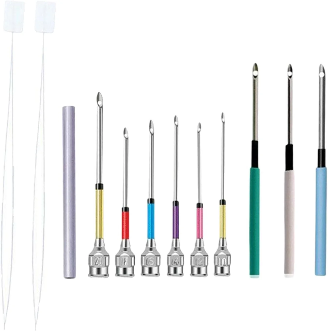ست 12 عددی پانچ سوزن گلدوزی DIY، ابزار نخ کشی سوزن، ابزار صنایع دستی برای مبتدیان کوک صلیبی، فرش های پرزدار، خیاطی، ملیله دوزی - B ست 12 عددی پانچ سوزن گلدوزی DIY، ابزار نخ کشی سوزن، ابزار صنایع دستی برای مبتدیان کوک صلیبی، فرش های پرزدار، خیاطی، ملیله دوزی - B