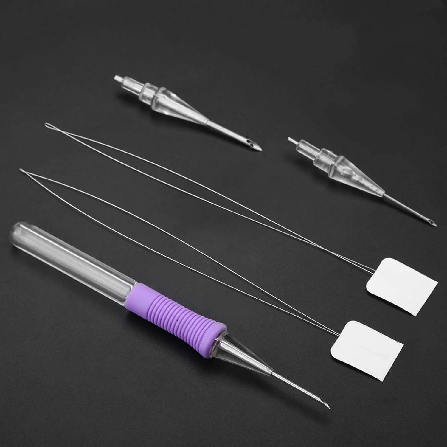 ابزار پانچ سوزنی گلدوزی با قابلیت تعویض، شامل 3 سوزن بخیه، مناسب برای نخ قالی روسی، سوزن پانچ نخ، ابزار بافتنی و خیاطی DIY ابزار پانچ سوزنی گلدوزی با قابلیت تعویض، شامل 3 سوزن بخیه، مناسب برای نخ قالی روسی، سوزن پانچ نخ، ابزار بافتنی و خیاطی DIY