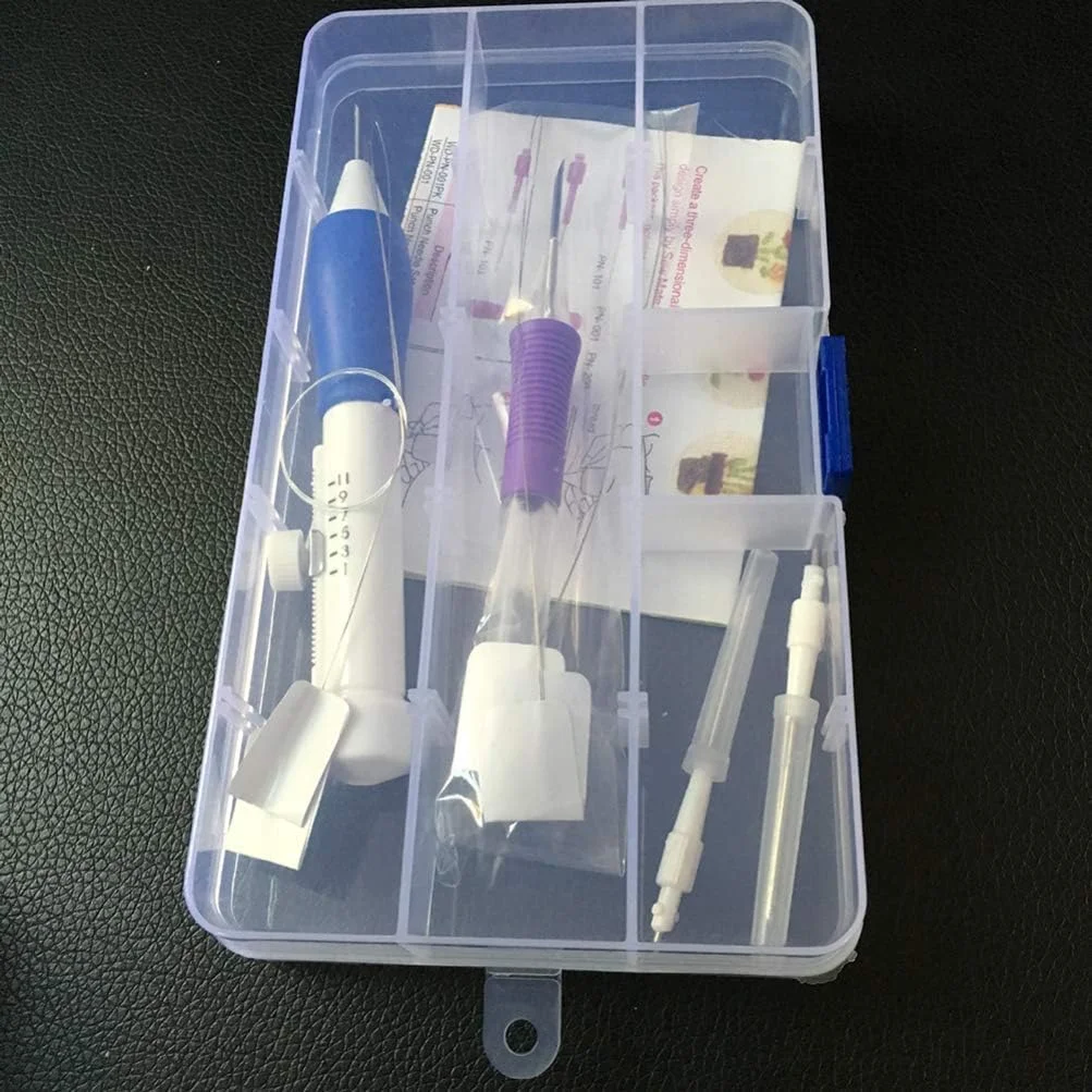 ست ابزار گلدوزی، سوزن پانچ گلدوزی، قلم گلدوزی، ابزار خیاطی برای صنایع دستی DIY ست ابزار گلدوزی، سوزن پانچ گلدوزی، قلم گلدوزی، ابزار خیاطی برای صنایع دستی DIY